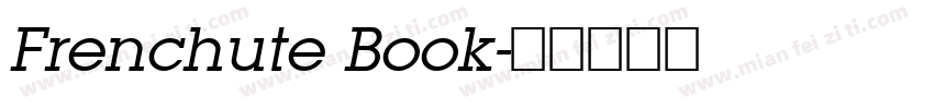 Frenchute Book字体转换